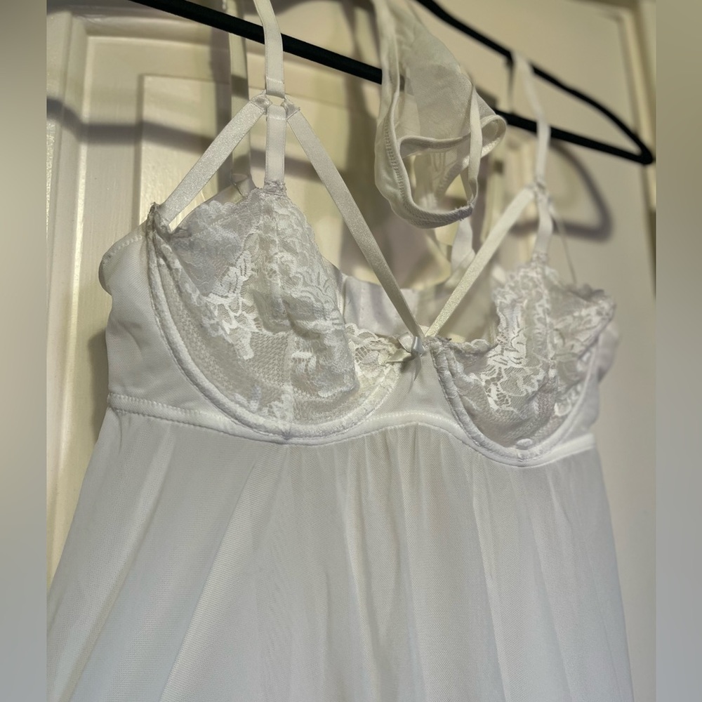 White Maidenform Babydoll Lingerie